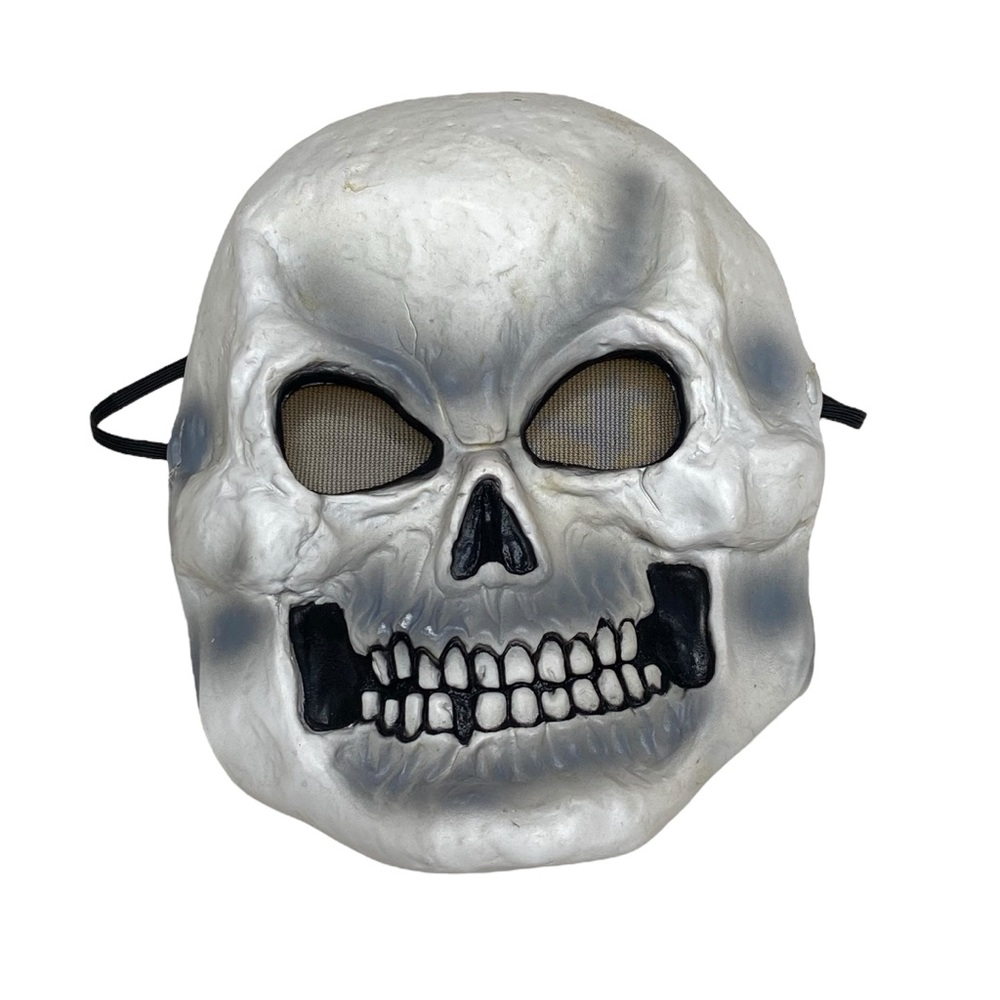 EASTER UNLIMITED Vintage Latex Skull Skeleton Mask Front Face with Strap